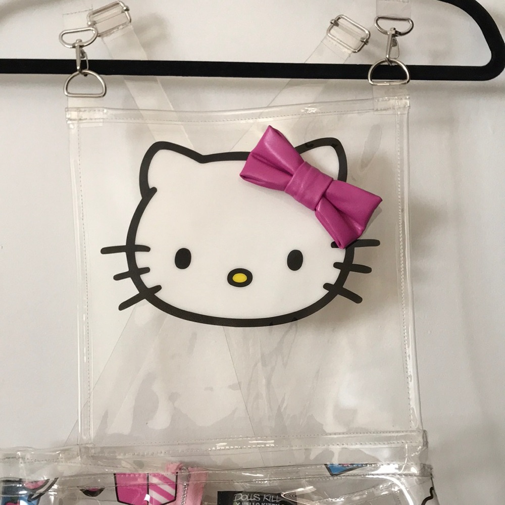 Dolls Kill X Hello Kitty Size Small Clear Overall Dress
